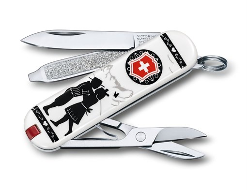 Нож-брелок Classic Alps Love Викторинокс (Victorinox) 0.6223.L1801 - фото 100059