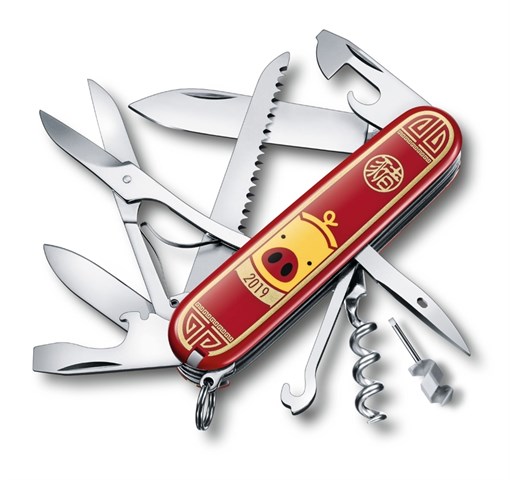 Нож Huntsman Год свиньи 2019 Викторинокс (Victorinox) 1.3714.E8 - фото 100422