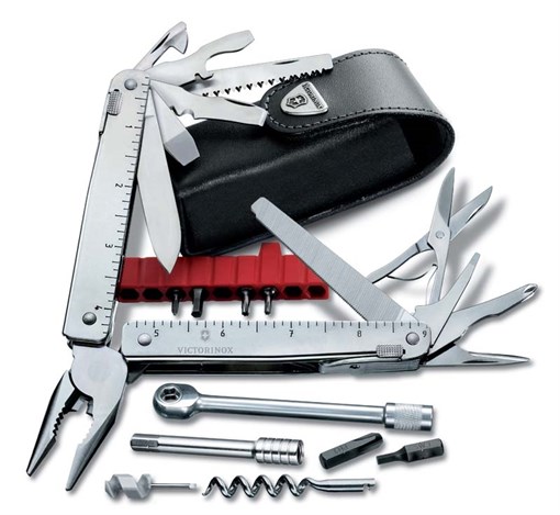 Мультитул SwissTool X Plus Ratchet (40 функций, 115 мм) Викторинокс (Victorinox) 3.0339.L - фото 103119
