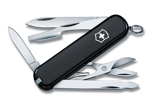 Нож перочинный Викторинокс (Victorinox) Executive, 74 мм, 10 функций, чёрный - фото 112383