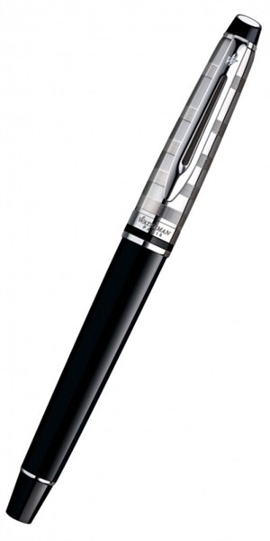 Ручка перьевая Ватерман (Waterman) Expert 3 Deluxe (S0952300) Black CT F перо сталь подар.кор. - фото 115224