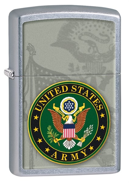 Широкая зажигалка Zippo US Army 28632 - фото 172532