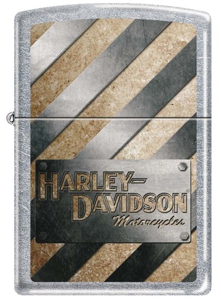 Широкая зажигалка Zippo METALL STRIPED 207HD - фото 173724