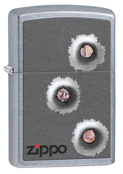 Зажигалка Зиппо (Zippo) Classic с покрытием Street Chrome™, латунь/сталь, серебристая, матовая, 36x12x56 мм - фото 184689