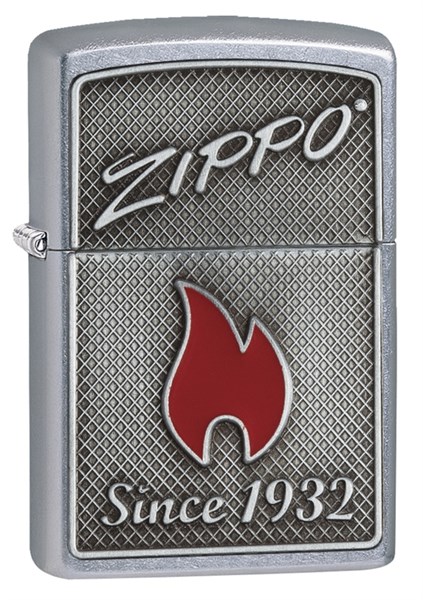 Зажигалка Зиппо (Zippo) Classic с покрытием Street Chrome, латунь/сталь, серебристая, матовая, 36x12x56 мм - фото 184697