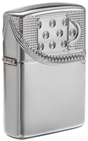 Зажигалка Зиппо (Zippo) Armor® с покрытием High Polish Chrome, латунь/сталь, серебристая, 36x12x56 мм - фото 184746