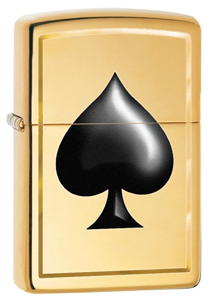 Зажигалка Зиппо (Zippo) Classic с покрытием High Polish Brass 29094 - фото 184936