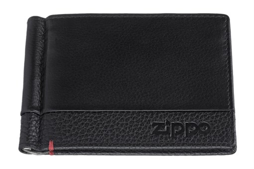 Зажим для денег Zippo, с защитой от сканирования Rfid, натуральная кожа, 2006025 - фото 184982