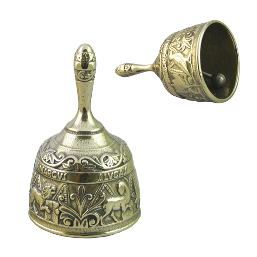 Колокольчик настольный Библейский, диам. 8 см AL-80-216 - фото 186194