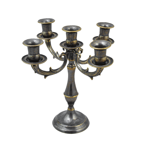 Канделябр Болонья на 5 свечей, антик AL-80-339-ANT - фото 186366