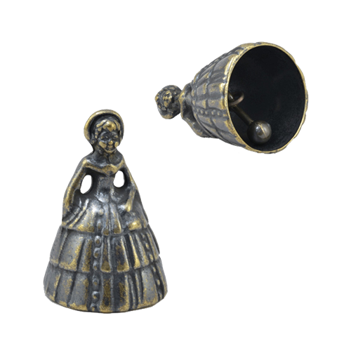 Колокольчик Жозефина настольный малый антик AL-82-248-ANT - фото 186504