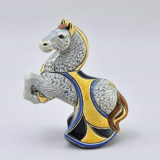 Статуэтка керамическая Лошадь серая DR-F-165-G - фото 186523