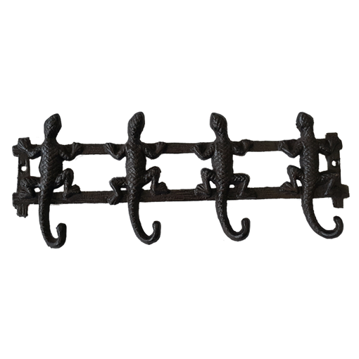 Вешалка настенная Ящерки, 4 крючка YM-HK-6431 - фото 186855