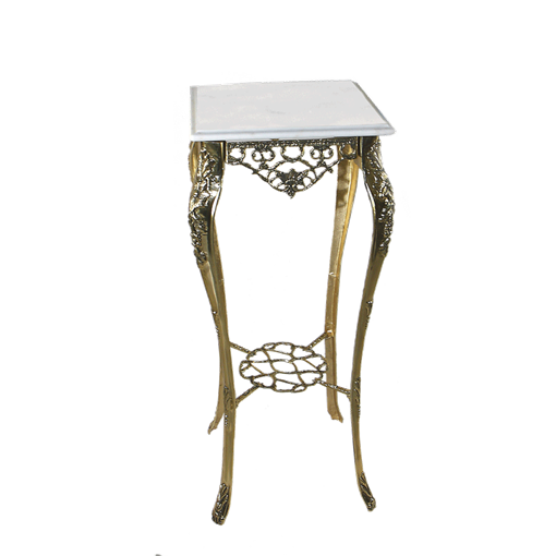 Столик Порту высокий  с мраморной столешницей, золото BP-50212-D - фото 186894