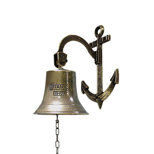 Корабельная рында на кронштейне диаметр 14 см. AL-80-369-AP-ANT - фото 187195
