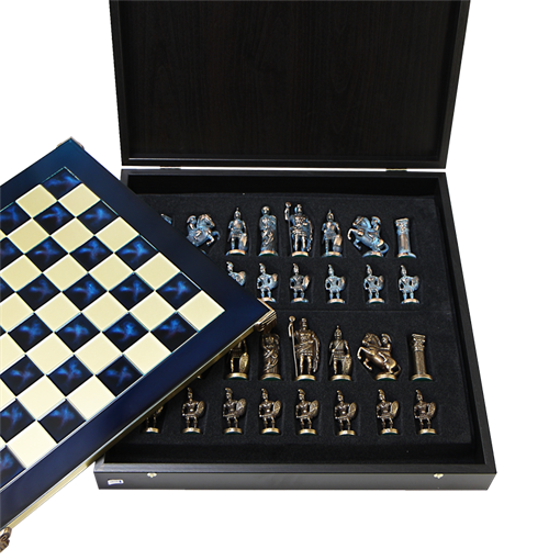 Шахматный набор Греко-Романский период MP-S-3-B-28-BLU - фото 187455