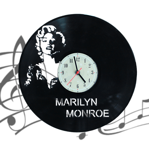Часы виниловая грампластинка  Marilyn Monroe WL-09 - фото 187476