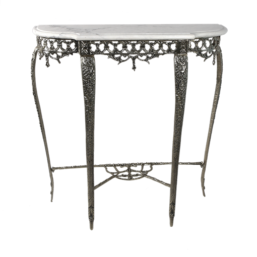 Консоль бронзовая Рэтта, покрытие  серебро BP-50013-S - фото 187539