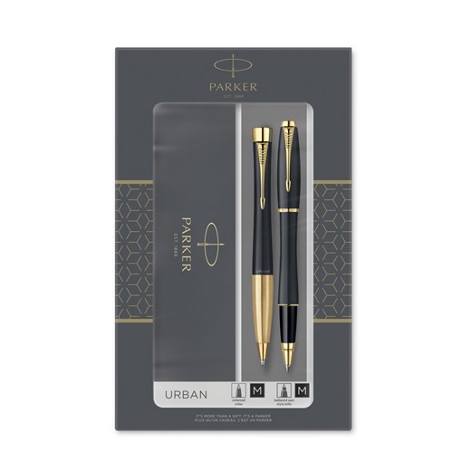Набор Паркер (Parker) Urban Core TK200 Muted Black GT ручка роллер и шариковая 2093382 - фото 188793