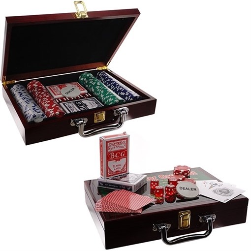 Игра настольная "Покер" (200 фишек, карты), L30 W21 H6 см - фото 195316