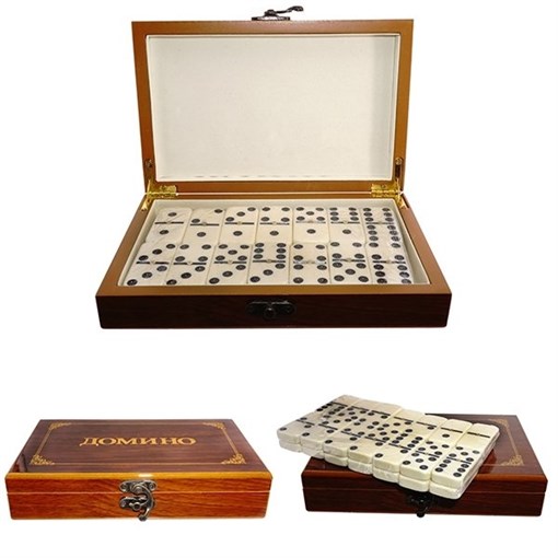 Игра настольная "Домино", L19,5 W12,5 H4 см 219833 - фото 195325