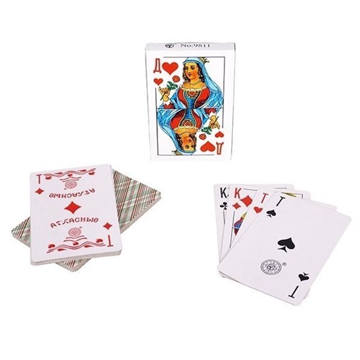 Игра настольная "Карты", L5,8 W9 H1,5 см - фото 195431