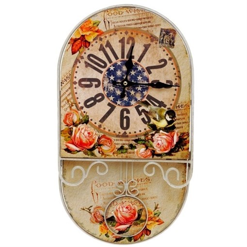 Часы настенные декоративные L24,5 W5,5 H45 см - фото 200537
