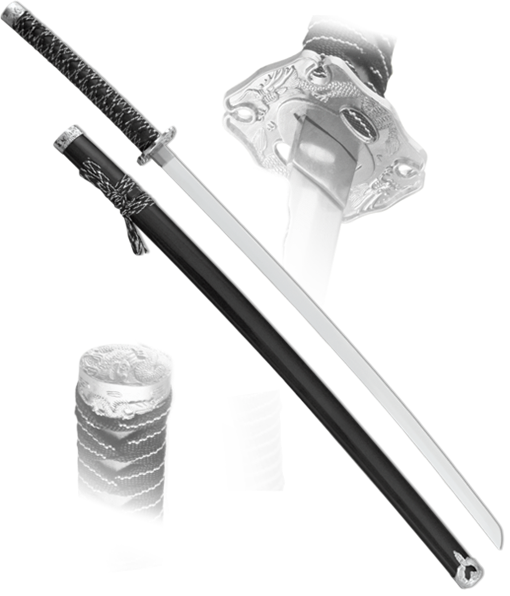 Меч самурайский. Ножны черные - фото 206315