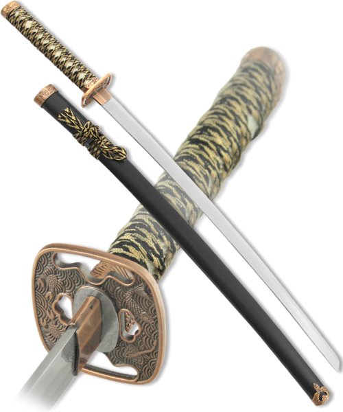 Меч самурайский. Черные ножны - фото 206317