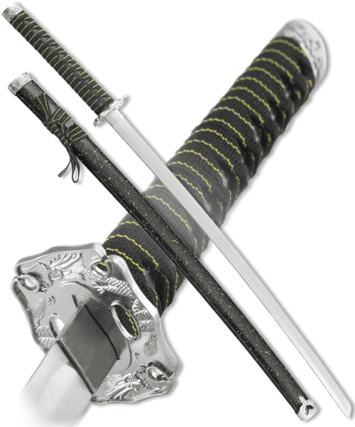 Меч самурайский. Ножны черный мрамор - фото 206321