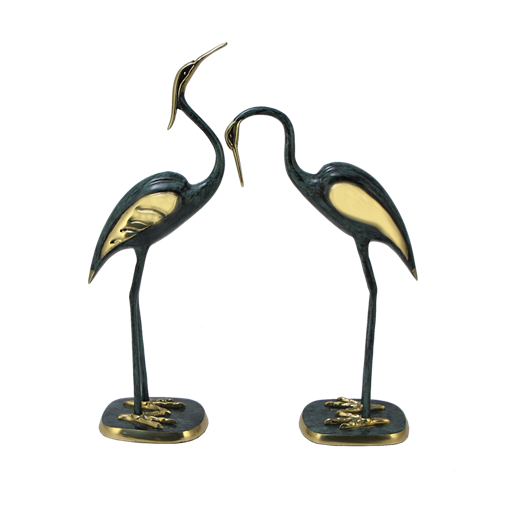 Бронзовая статуэтка Журавли - фото 206345