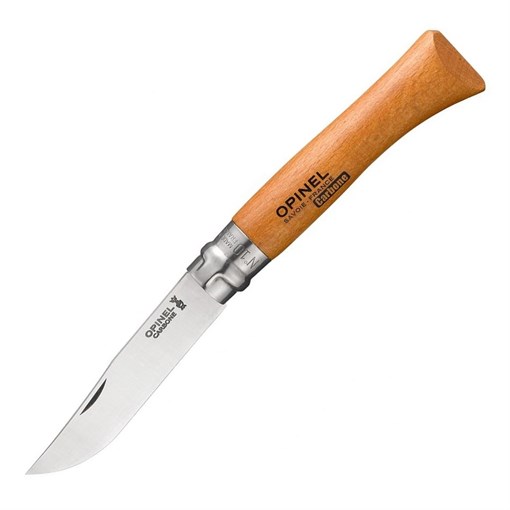 Нож Опинель (Opinel) №10, углеродистая сталь, рукоять из дерева бука - фото 208743