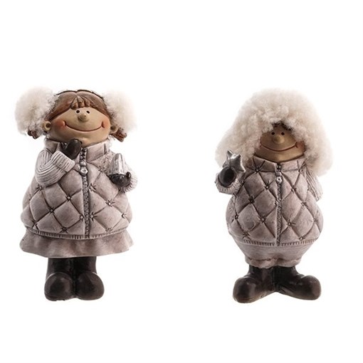 Фигурка декоративная "Девочка", L=5,5 W=4 H=11,5 см, 2в., (б/инд.уп) - фото 210759