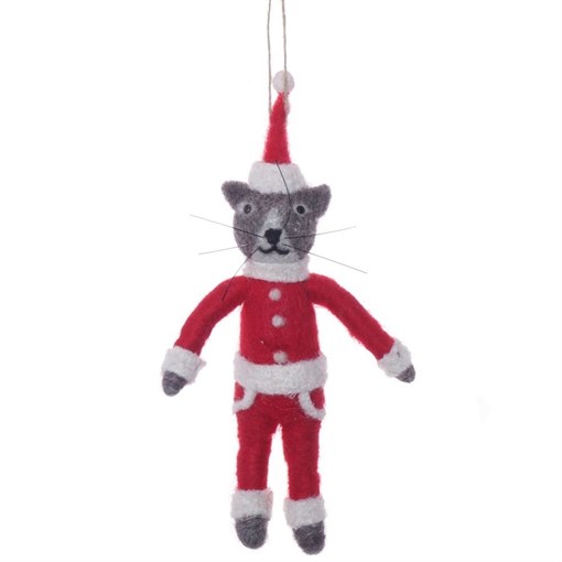 Игрушка мягкая подвесная "Кот" L10 W5 H19 см - фото 211457