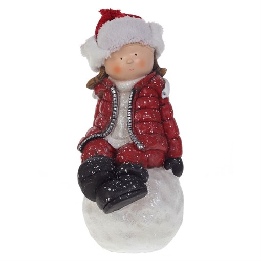 Фигурка декоративная "Девочка" L26,5 W21,5 H45 см 719345 - фото 213851