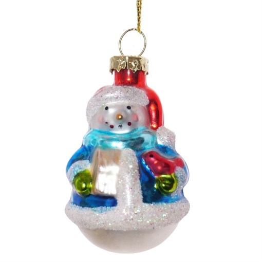 Украшение новогоднее "Снеговик", L6,5 W3,5 H3,5 см - фото 214024