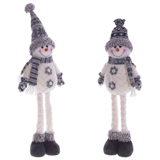 Игрушка набивная "Снеговик" L22 W10 H58 см - фото 216195