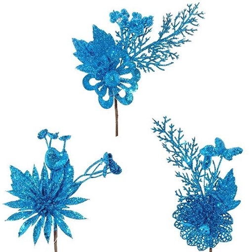 Цветок искусственный, L12 W5 H20 см, 3в. (б/инд.уп) - фото 216491