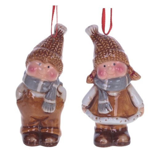 Фигурка декоративная "Мальчик/Девочка", L5,5 W4,2 H10 см - фото 218328