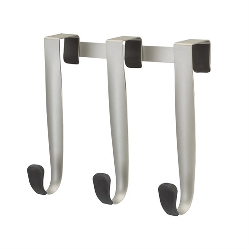 Вешалка надверная schnook 3 крючка черная-никель - фото 219477