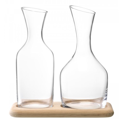 Набор из кувшинов для вина и воды на деревянной подставке 1.2 л/1.4 л - фото 233407