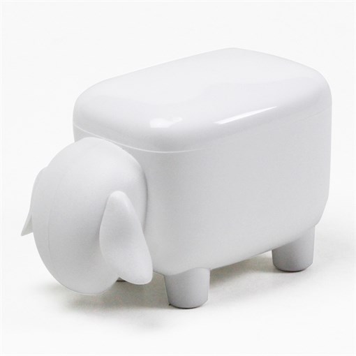 Контейнер для мелочей sheepshape, белый с белой крышкой - фото 236910