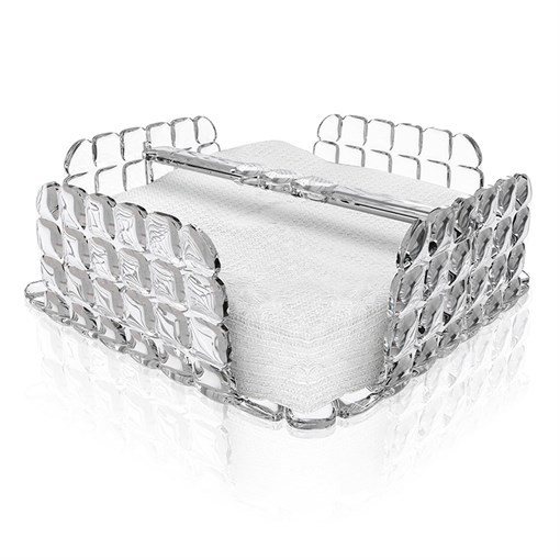 Салфетница квадратная tiffany прозрачная - фото 239132