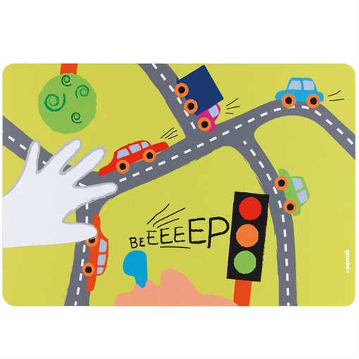 Коврик сервировочный детский on the road зеленый - фото 239371