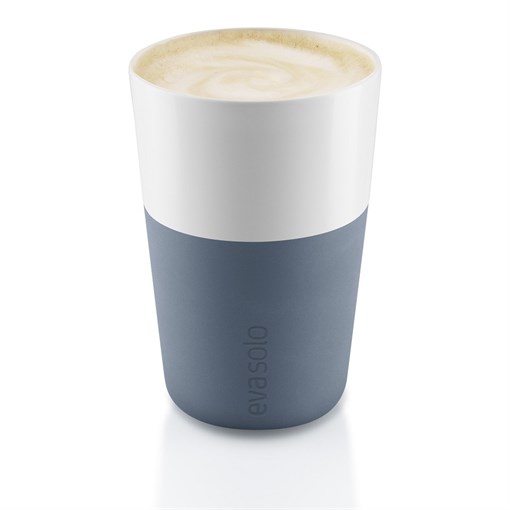 Чашки для латте, 2 шт., синяя сталь - фото 241688