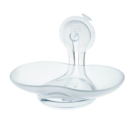 Мыльница на присоске loop, прозрачная - фото 248521