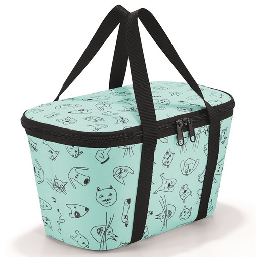Термосумка детская coolerbag xs cats and dogs mint - фото 249726