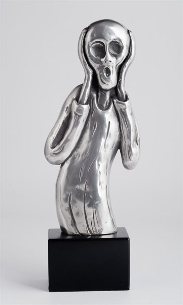 Скульптура "Ужас", металл, 33 см - фото 251362