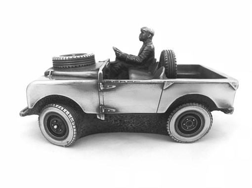 Скульптура-автомобиль "Land Rover Country Gent", металл, 20 см - фото 251369