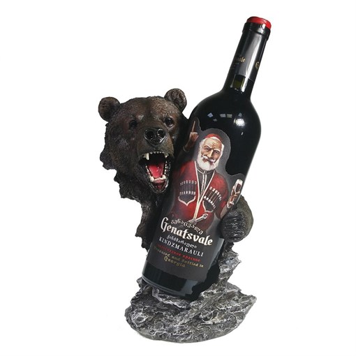 Подставка под бутылку Медведь цвет: акрил L14W18H26 см - фото 251733